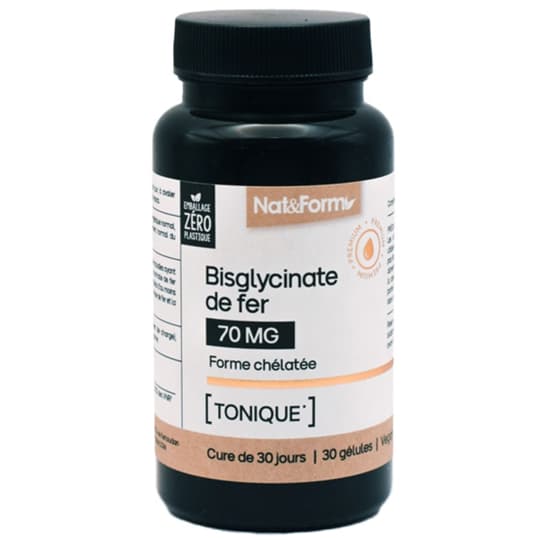 NAT&FORM BISGLYCINATE FER GELU 30 — Pharmacie Metro Simplon