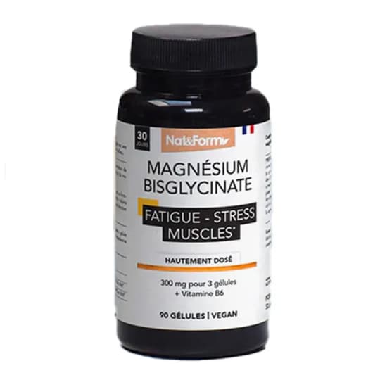 NAT&FORM MAGNESIUM BISGLY GELUL 90 — Pharmacie Fellous