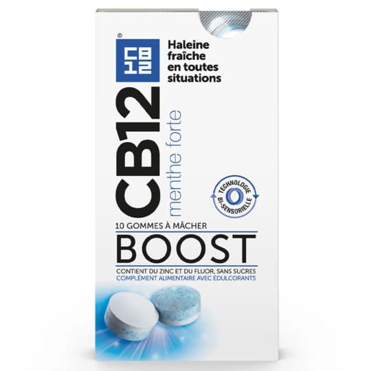 CB12 BOOST CHEWING GUM 10 — Pharmacie Riviera