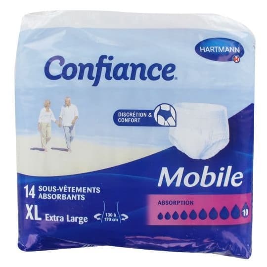 CONFIANCE MOBILE SLIP ABSOR10 XL14 — Pharmacie Pessac Arago