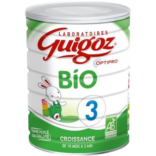 GUIGOZ LAIT BIO 3 CROISS PDR 800G — Pharmacie Pessac Arago