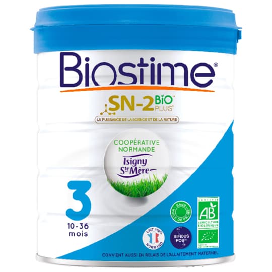 BIOSTIME LAIT BIO 3EME AGE 800G — Pharmacie Belgrand Tenon