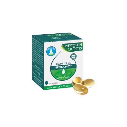 Phytosun Aroms Capsules Bronches aux Huiles Essentielles, 30 Capsules — Pharmacie De La Porte d'Ivry