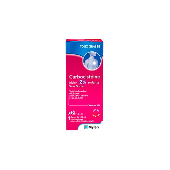 CARBOCISTEINE 2% VTS SOL S/S 125ML — Pharmacie de la Rocade - Annecy