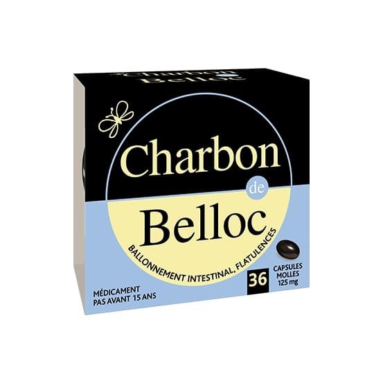 CHARBON DE BELLOC 125MG MET CAPS36 — Pharmacie Belgrand Tenon