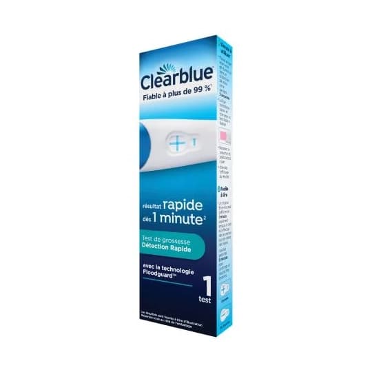 Test de grossesse Clearblue Détection Rapide, Kit avec 1 test — Pharmacie Ammar