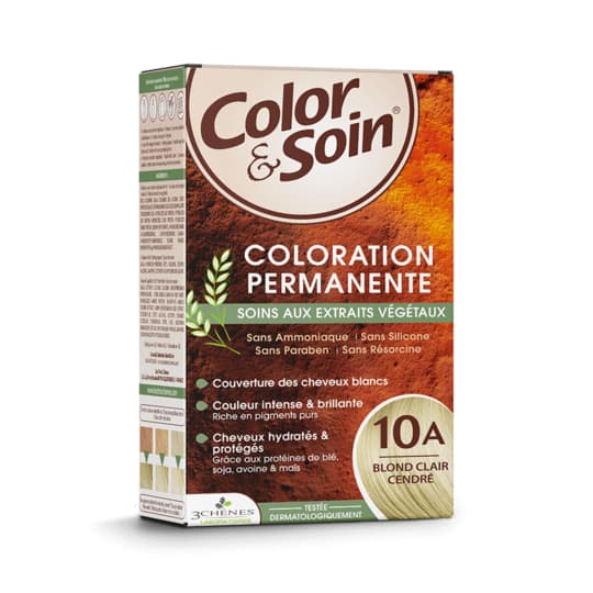 Les 3 chênes color & soin coloration permanente teinte blond clair cendré - 10a — Pharmacie Boetie