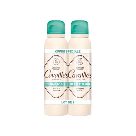 CAVAILLES DEO DERMA 48H SPR150MLX2 — Pharmacie Maritime