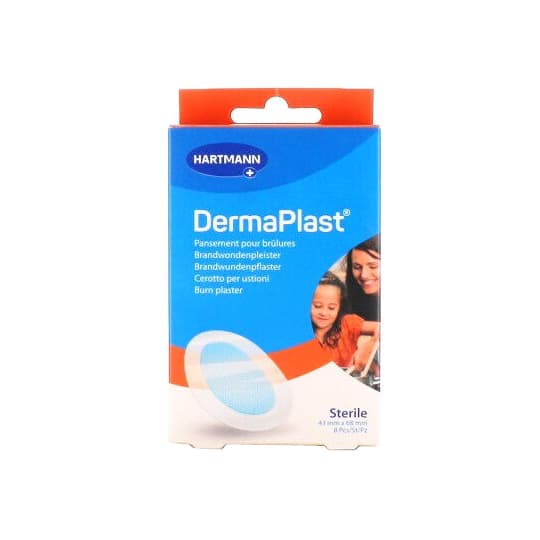 DERMAPLAST BRULURE PANS 68X43MM 8 — Grande Pharmacie Libourne