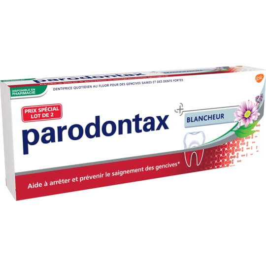 PARODONTAX DENT BLANCHEUR 75ML X2 — Pharmacie Pharmavance Ménilmontant
