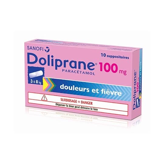 DOLIPRANE 100MG SUP SECABLE 10 — Pharmacie du Soleil Elsie Santé