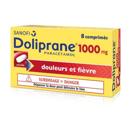 DOLIPRANE 1 000MG CPR 8 — Pharmacie du Soleil Elsie Santé