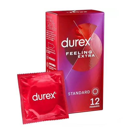 PRESERV DUREX FEELING EXTRA X12 — Apothical Grande Pharmacie de Fleury