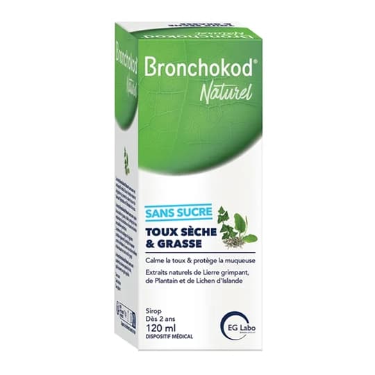 BRONCHOKOD NATUREL TX S/G S/S120ML — Pharmacie porte de la villette