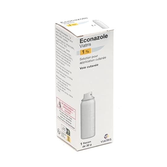 ECONAZOLE 1% VIATRIS SOL FL 30G — PHARMACIE DES CLINIQUES
