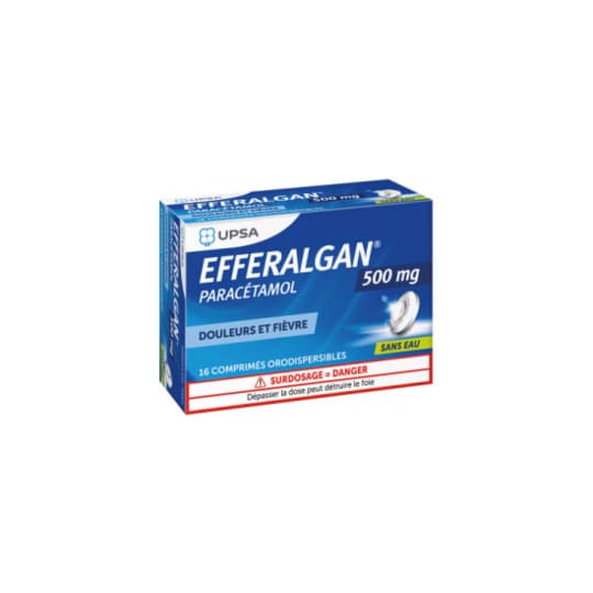 EFFERALGAN 500MG CPR ORODISP 16 — Pharmacie de Tamaris