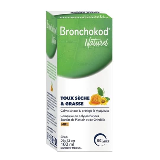 BRONCHOKOD NATUR TX S/G MIEL 120ML — Pharmacie foch - Cenon