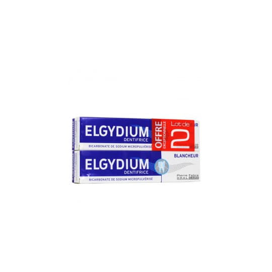 ELGYDIUM DENT BLANCHEUR 75ML X2 — Pharmacie Riviera