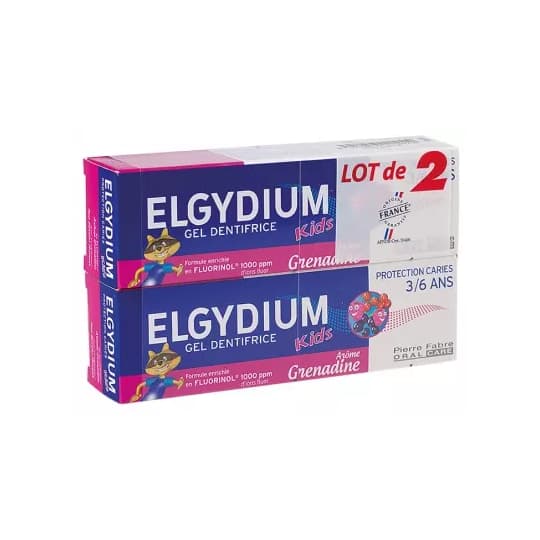 ELGYDIUM DENT KID 3/6 GRENAD50MLX2 — Pharmacie Plaine Haute - Crosne