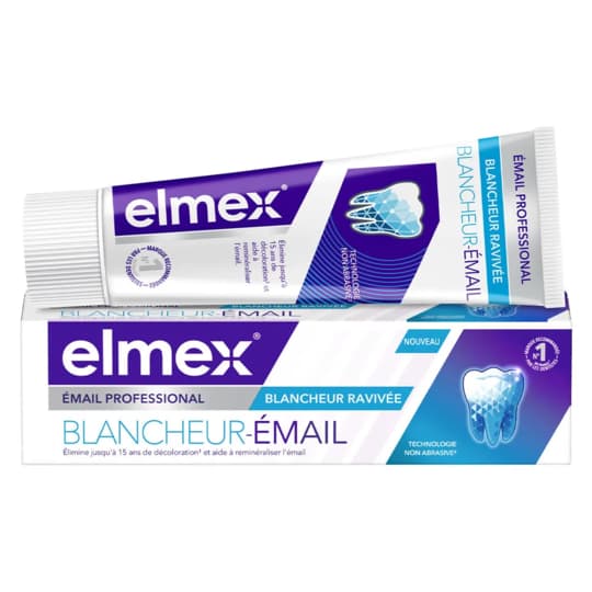 ELMEX DENT BLANCHEUR EMAIL 75ML — Pharmacie Européenne 24/24 de la place de clichy