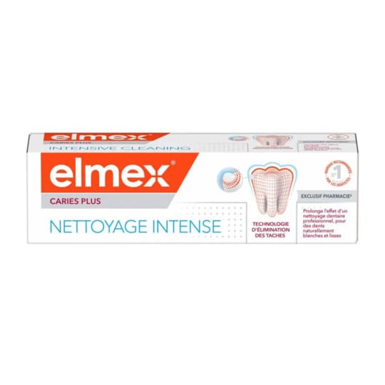 Elmex Dentifrice Anti-Caries nettoyage intense, 50 ml — Grande Pharmacie de Villeurbanne