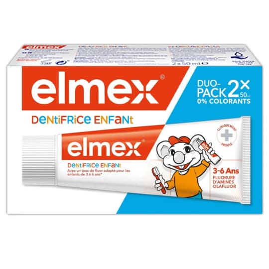 ELMEX DENT ENFANT 3-6ANS 50MLX2 — Pharmacie Pharmagreen Boucicaut