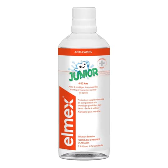 Elmex junior solution dentaire 6/12ans, 400 ml — Pharmacie Sautel