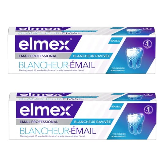 ELMEX DENT BLANCHEUR EMAIL 75MLX2 — PHARMACIE DES CLINIQUES