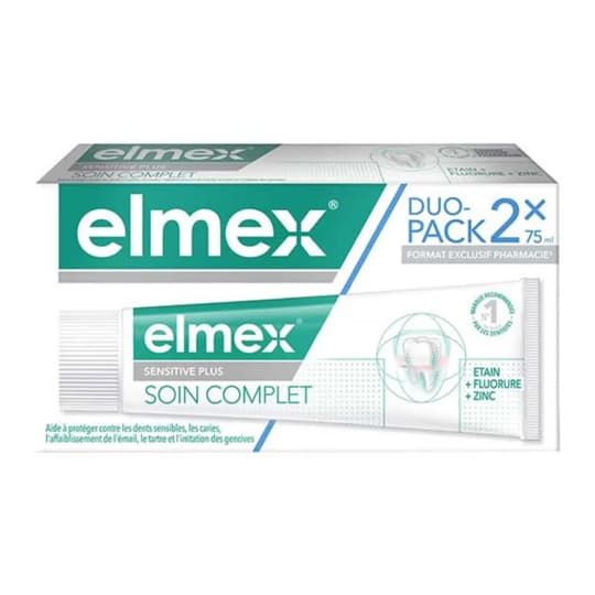 ELMEX DENT SENSIT COMPLET 75ML DUO — Pharmacie de la Gare - Franconville