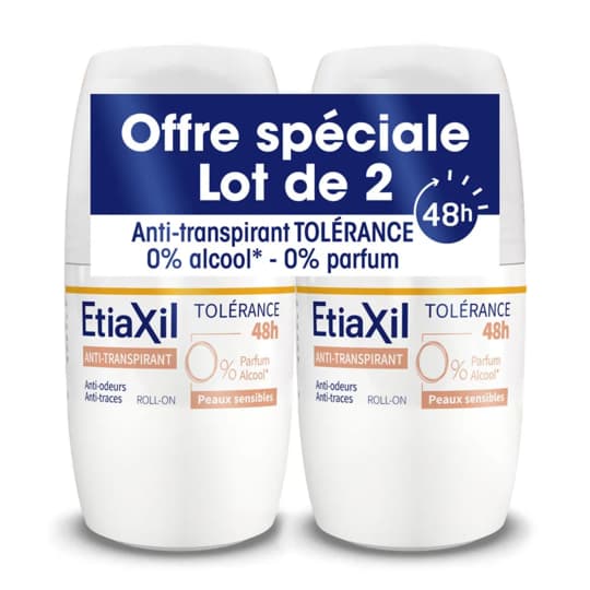 ETIAXIL DEO TOLERANCE 48H ROL50ML2 — Apothical Grande Pharmacie de Fleury