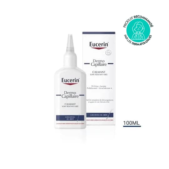 Eucerin soin traitant calmant 5 % uree + lact, 250 ml d'émulsion fluide pour application locale — Pharmacie du Soleil Elsie Santé