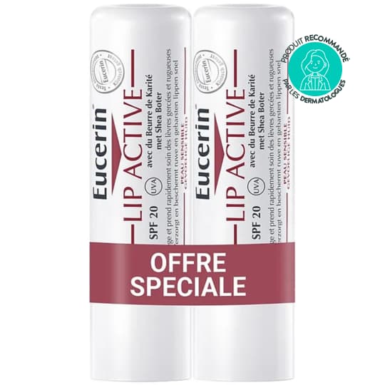 EUCERIN SOIN LIP ACTIVE LEVRE DUO — Grande Pharmacie du Pont Suresnes