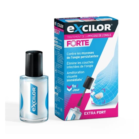 EXCILOR FORTE SOL ONGLE 30ML — Pharmacie Européenne 24/24 de la place de clichy