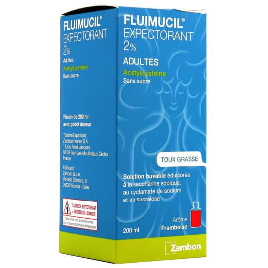 FLUIMUCIL EXP 2% AD SOL BUV 200ML — Grande Pharmacie du Centre - Ambarès
