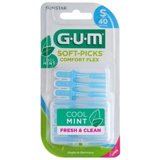 GUM SOFT-PICKS COMF FLEX MINT S 40 — Pharmacie Pharmagreen Boucicaut