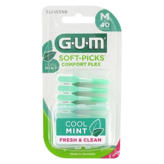 GUM SOFT-PICKS COMF FLEX MINT M 40 — Pharmacie Pharmagreen Boucicaut