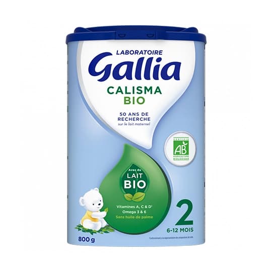 GALLIA CALISMA 2 LAIT PDR BIO 800G — Pharmacie Belgrand Tenon