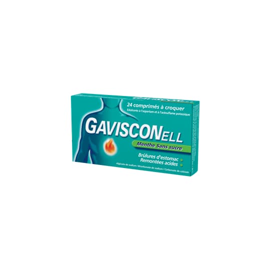 GAVISCONELL MENTHE CPR CROQ S/S 24 — Pharmacie Fellous