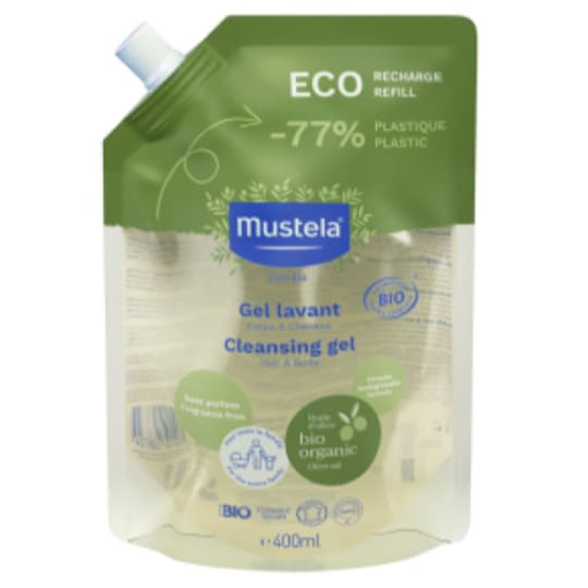 MUSTELA BIO GEL LAV CORPS/CHEV REC — Pharmacie Lafayette Bordeaux
