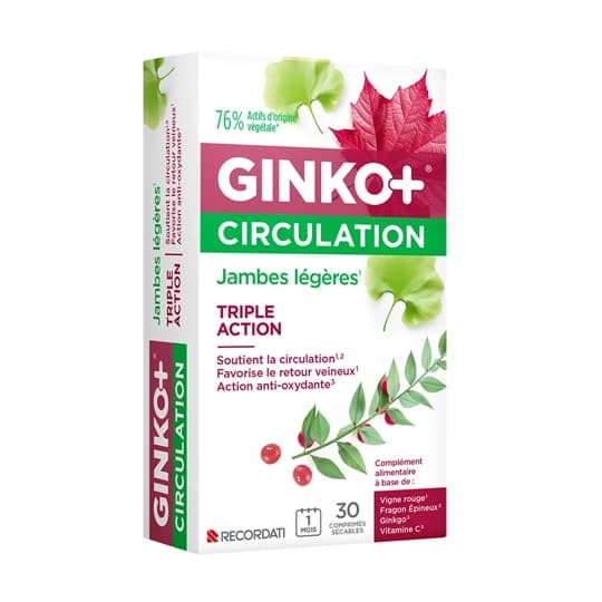GINKO+ CIRCULATION CPR 30 — La Grande Pharmacie Moderne