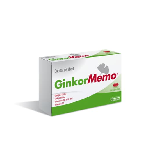 GINKOR MEMO CAPITAL CEREB CAPS 60 — Apothical Grande Pharmacie de Fleury