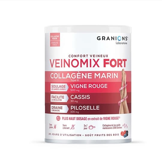 Granions Veinomix Fort Collagene Poudre 200g — Pharmacie Apothical Nanterre Université