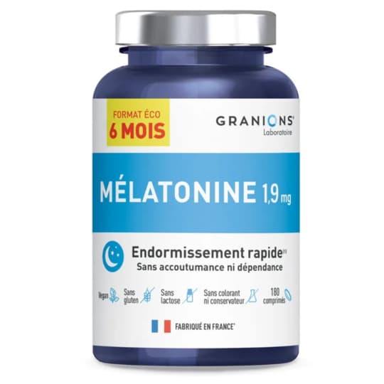 GRANIONS MELATONINE 1,9MG PACK ECO — pharmacie confluence ivry