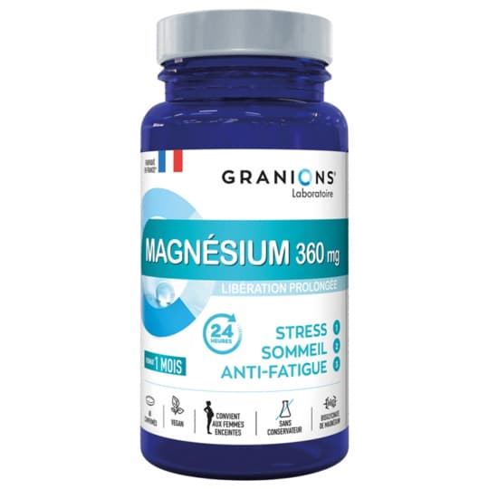 GRANIONS MAGNESIUM 360MG CPR 60 — Pharmacie des Vergnes Clermont-Ferrand
