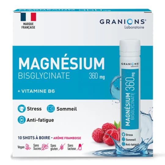 GRANIONS MG BISGLY 360 SHOT10X10ML — Pharmacie Bellevue Aix-en-Provence