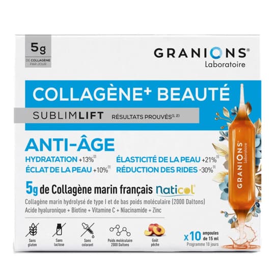GRANIONS COLLAG+ BEAUTE SUBL AMP10 — Pharmacie Tasseel