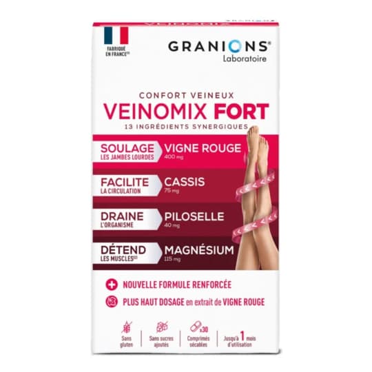 GRANIONS VEINOMIX FORT CPR 30 — Pharmacie Tasseel