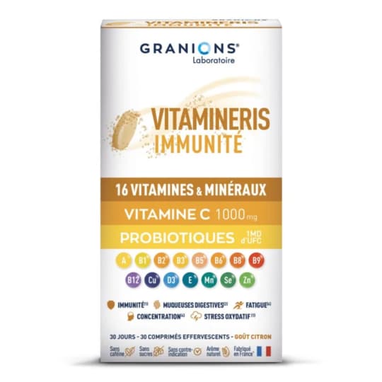 GRANIONS VITAMINERIS IMMUN EFF 30 — Pharmacie de Flandre