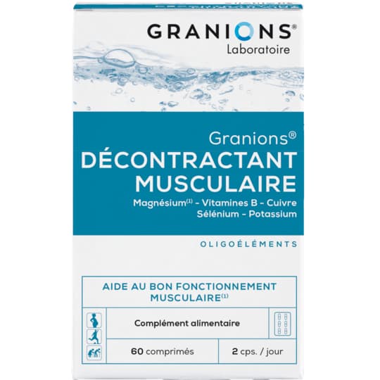 GRANIONS DECONTRACT MUSCUL CPR 60 — Pharmacie centrale de Villeparisis
