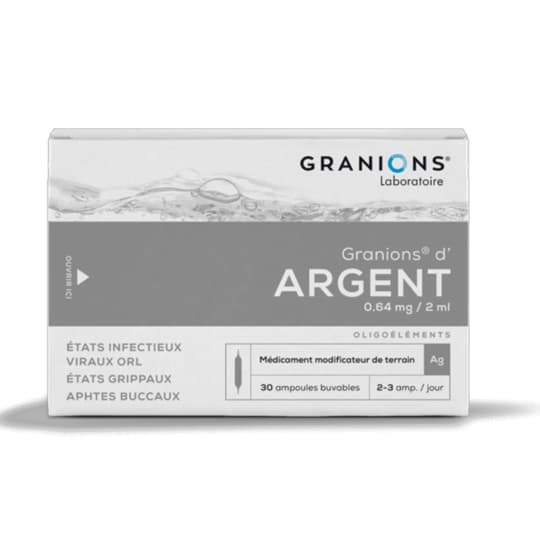 GRANIONS ARGENT AMP BUV 2ML 30 — Pharmacie Villenave Rocade